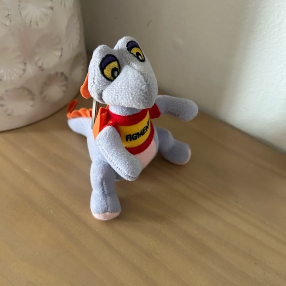 Vintage Disney Epcot Plush Figment Imagination Full Body Keychain - Picture 3 of 6